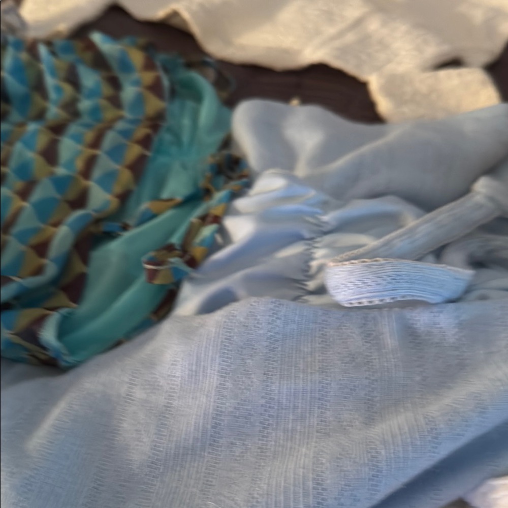 Blue and Teal Patterned Dress